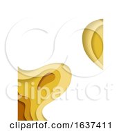 Poster, Art Print Of Abstract Yellow And White Flyer Background