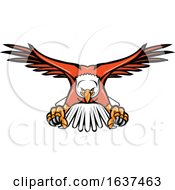 Poster, Art Print Of Bald Eagle Swooping Front Mascot