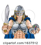 Viking Trojan Celtic Knight Gamer Warrior Woman