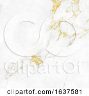 Poster, Art Print Of Marble Texture Background With Gold Highlights