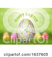 Easter Egg On Defocussed Background