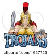 Poster, Art Print Of Spartan Trojan Gladiator Gamer Warrior Woman