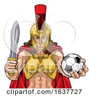 Poster, Art Print Of Spartan Trojan Gladiator Soccer Warrior Woman