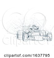 Poster, Art Print Of Grid Forming A Formula 1 Race Car And Driver