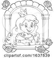 Poster, Art Print Of Black And White Princess In A Window