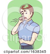 Man Burping Illustration