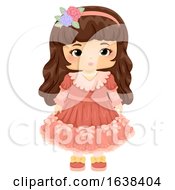 Kid Girl Doll Victorian Illustration