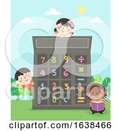 Poster, Art Print Of Kids Numbers Calculator Illustration