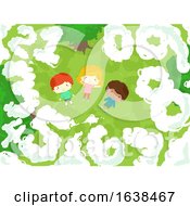 Kids Numbers Clouds Illustration