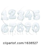 Poster, Art Print Of Snow Form Numbers Illustration