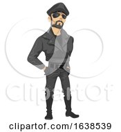 Man Sub Culture Leather Man Illustration
