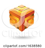 Poster, Art Print Of Orange Cube