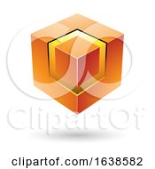 Poster, Art Print Of Orange Cube