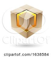 Poster, Art Print Of Gold Cube