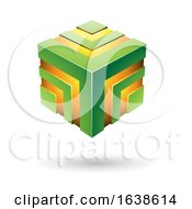 Poster, Art Print Of Green Cube
