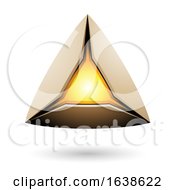 Poster, Art Print Of Glowing Triangle Design