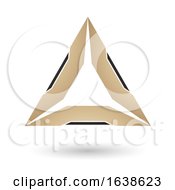 Poster, Art Print Of Beige And Black Triangle Design