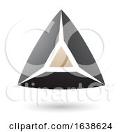 Poster, Art Print Of Beige And Black Triangle Design