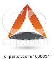 Poster, Art Print Of Black And Orange Triangle Design