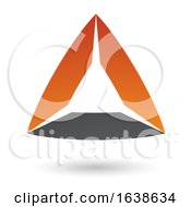 Black And Orange Triangle Design