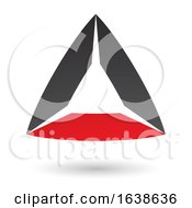 Poster, Art Print Of Black And Red Triangle Design