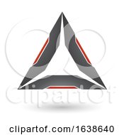 Poster, Art Print Of Black And Red Triangle Design