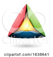 Poster, Art Print Of Colorful Triangle Design