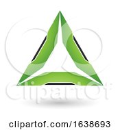 Green And Black Triangle Design by cidepix