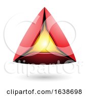 Poster, Art Print Of Glowing Triangle Design