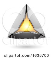 Poster, Art Print Of Glowing Triangle Design