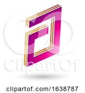 Poster, Art Print Of Rectangular Layered Letter A Logo