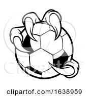 Poster, Art Print Of Eagle Bird Monster Claw Talons Holding Soccer Ball