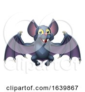 Poster, Art Print Of Cute Bat Halloween Vampire Animal Cartoon