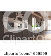 Render Of 3D Contemporary Kitchen by KJ Pargeter
