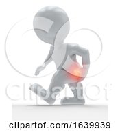 3d Figure With Hip Highlighted In Pain