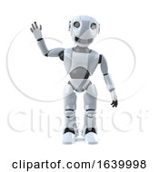 3d Robot Is Waving At You