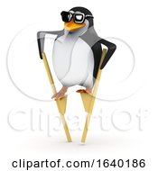 3d Penguin On Stilts