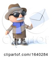 3d Blind Man Has Mail