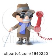 3d Blind Man Answers The Phone by Steve Young