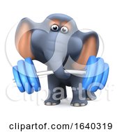 3d Elephant Weightlifter