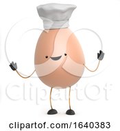 3d Cute Toy Egg Is A Chef by Steve Young