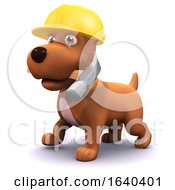 3d Puppy Dog Construction Worker