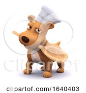 3d Chef Dog With Spoon