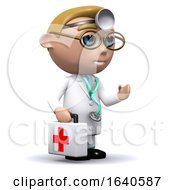 3d Doctor Carrying A First Aid Kit