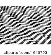 Monochrome Striped Waves
