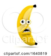 3d Shocked Unpeeled Banana