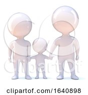 3d Family Holding Hands by Steve Young