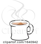 Poster, Art Print Of Hot Cup Of Coffee With Steam