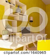 Poster, Art Print Of 3d Render Of A Modern Home Office