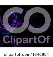 Poster, Art Print Of Abstract Background With Flowing Lines And Sparkling Lights